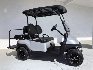 SILVER LOW PROFILE PRECEENT GOLF CART WITH SPECTER RIMS 02